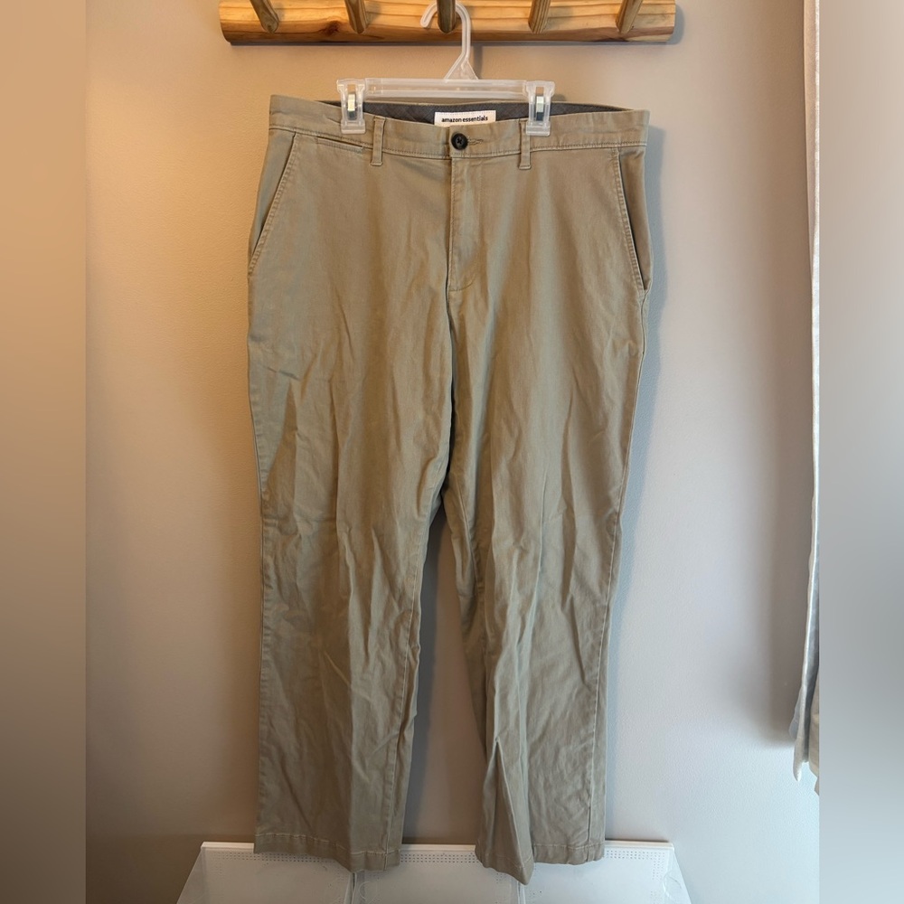 Men’s Khaki Amazon Essentials Pants